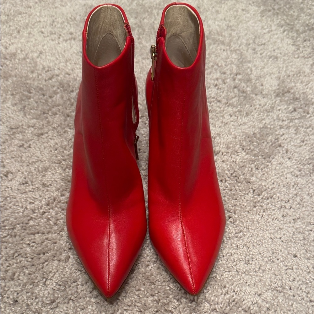 Louise et Cie Vibrant Red Ankle Boots